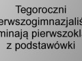 Tegoroczni gimnazjalisci