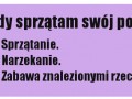 Sprzatanie pokoju