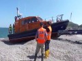 Łódź ratownicza i nietypowy manewr