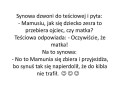 Synowa dzwoni do teściowej...