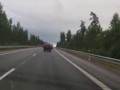 Pijany kierowca ciągnący łódkę