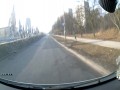 Kierowca Audi wymusza pierwszeństwo przejazdu