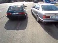 Nieudany drift BMW i kolizja z dostawczakiem