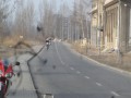 Nieudane stoppie i gleba przy 100 km/h