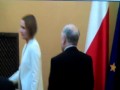 Przywitanie Palikota z Kaczyńskim