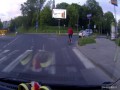 Rowerzysta na pasach
