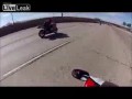 Wypadek na motocyklu przy 225 km/h