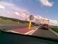 Szokujące nagranie tirów w akcji...