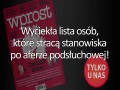 Wyciekła lista osób, które stracą stanowiska po aferze podsłuchowej!