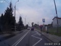 Asshole driver splashes pedestrians in Warsaw, Poland.