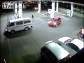 Groźny wpadek na stacji benzynowej