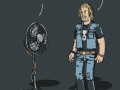 Metal fan