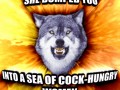 Animated courage wolf