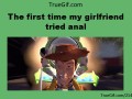 The first time my girlfriend tried anal