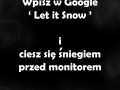 Brakuje śniegu za oknem