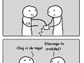 Człowiek skurwiel o chipsach