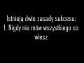 Dwie zasady sukcesu