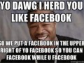 Facebook while u facebook