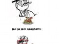 Ja i jedzenie spaghetti