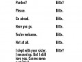 English  german