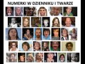 Numerki w dzienniku i twarze