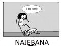 Najebana aśka bije kube