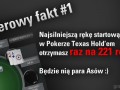 Pokerowy fakt  asy raz na 221 rozdań