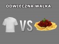 Spaghetti vs biała koszulka