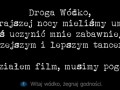 Witaj wódko żegnaj godności