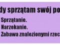Sprzątanie pokoju