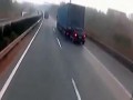 Tir zabrał Porsche... crazy fail