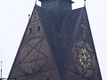 Pentagram i gwiazda dawida na kościele