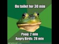 In toilet for 30minutes