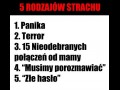 5 Rodzajów strachu