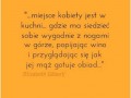 Miejsce kobiety jest w kuchni