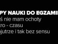 Nauka do egzaminu