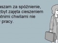 Przepraszam za spóźnienie