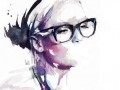 Watercolor modern art
