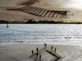 3D art na plaży