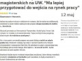 A mówił że nie ma pracy dla ludzi z jego wykształceniem d
