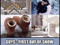 Pierwszy dzień ze śniegiem