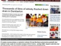 Tysiące litrów whisky wylanych przez pomyłkę