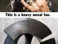 Heavy metal fan