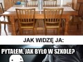 Stół w jadalni
