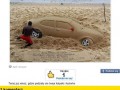 Piaskowe auto