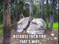 Because fck you