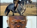 Kim on a horse