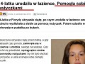 Pomogła sobie nożyczkami przy porodzie