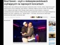 Sokół bawi się na koncercie
