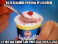 Duże kawałki owoców